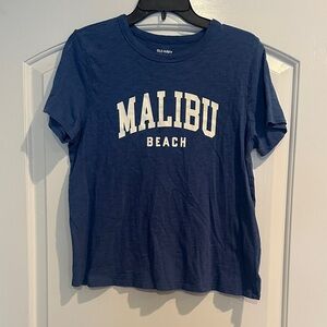 Old Navy Navy Blue Malibu Beach Tee